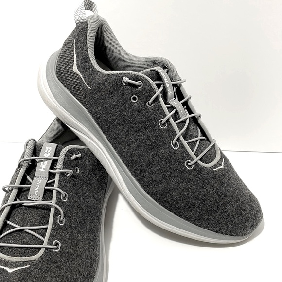 🦅HOKA ONE ONE Hupana Flow Wool Women’s Sneaker w Speed Laces Size 9 EUC - Picture 15 of 15